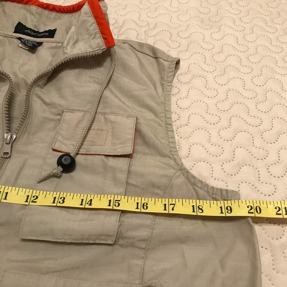 Xhilaration Tan and Orange Outdoor Vest Size M - Picture 5 of 15